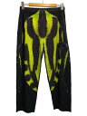 【中古】HOMME PLISSE ISSEY MIYAKE◆ボトム/2/ポリエステル/BLK/総柄/HP41JF207【メンズウェア】