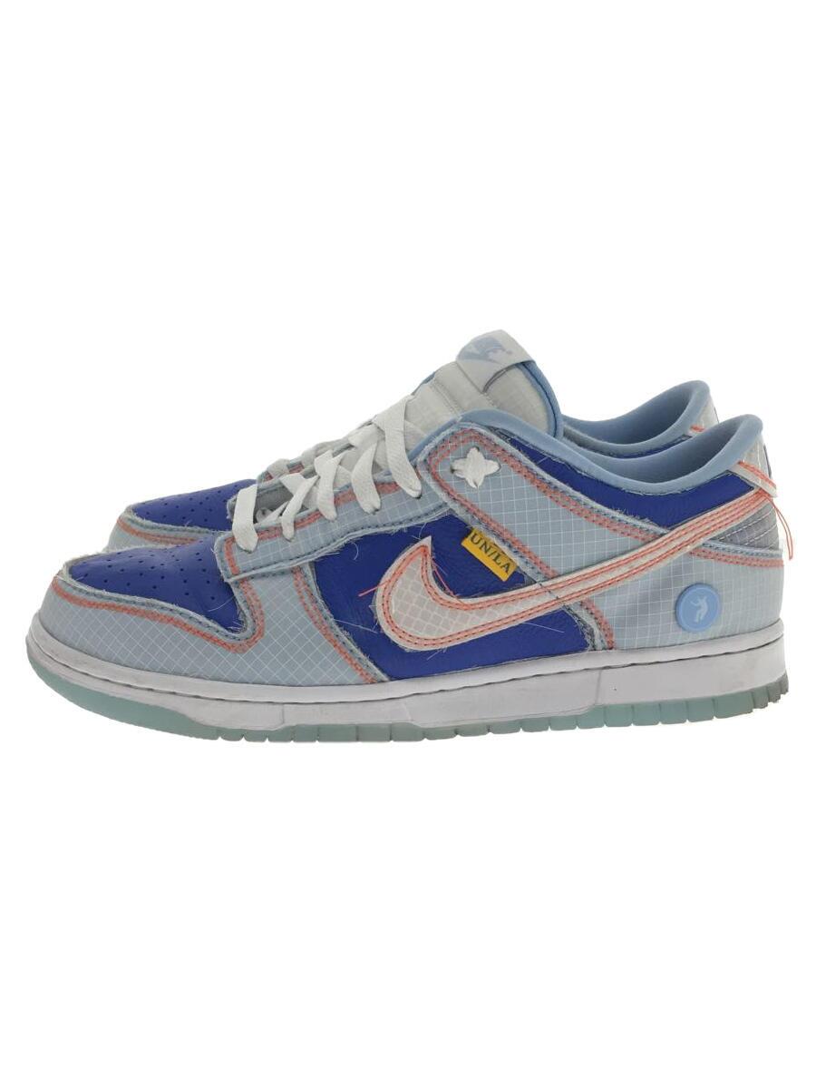 【中古】NIKE◆×UNION/DUNK LOW/PASSPORT PACK ARGON/ローカットスニーカー/26.5cm/BLU【シューズ】