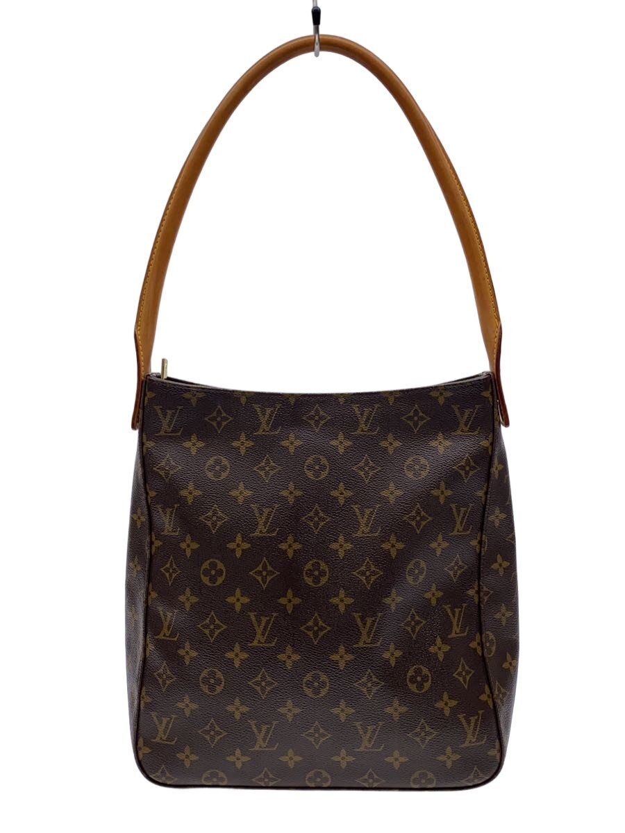 LOUIS VUITTON◆ルーピングGM_モノグラム・キャンバス/PVC/BRW