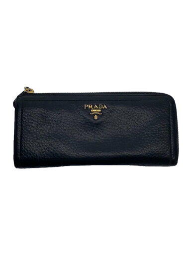 【中古】PRADA◆PRADA/プラダ/ラウンドジッフ/長財布/レザー/BLK/レディース/L字ファスナー【服飾雑貨他】 【中古】PRADA◆PRADA/プラダ/ラウンドジッフ/長財布/レザー/BLK/レディース/L字ファスナー【服飾雑貨他】