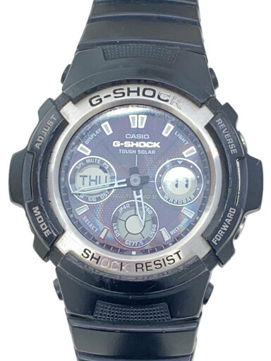 【中古】CASIO◆腕時計/デジアナ/--/BLK/BLK/AWG-100【服飾雑貨他】 【中古】CASIO◆腕時計/デジアナ/--/BLK/BLK/AWG-100【服飾雑貨他】