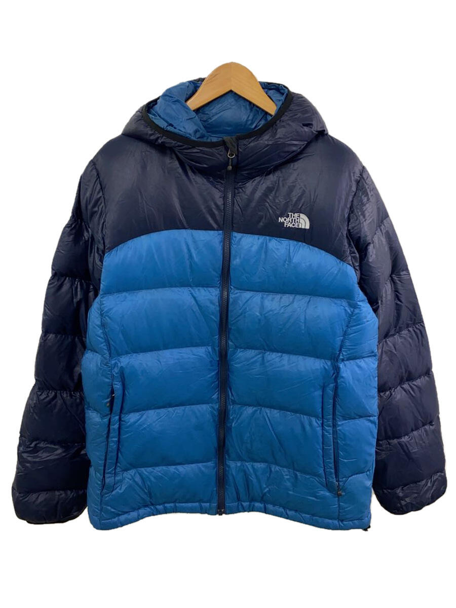 【中古】THE NORTH FACE◆ACONCAGUA HOODIE_アコンカグアフーディー/XL/ナイロン/BLU【メンズウェア】