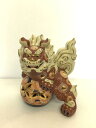 【中古】九谷/大吉/玉のり獅子/インテリア雑貨/RED【インテリア小物・日用雑貨】