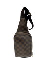 【中古】LOUIS VUITTON◆ジェロニモス_ダミエ・エベヌ_BRW/PVC/BRW//【バッグ】(4)
