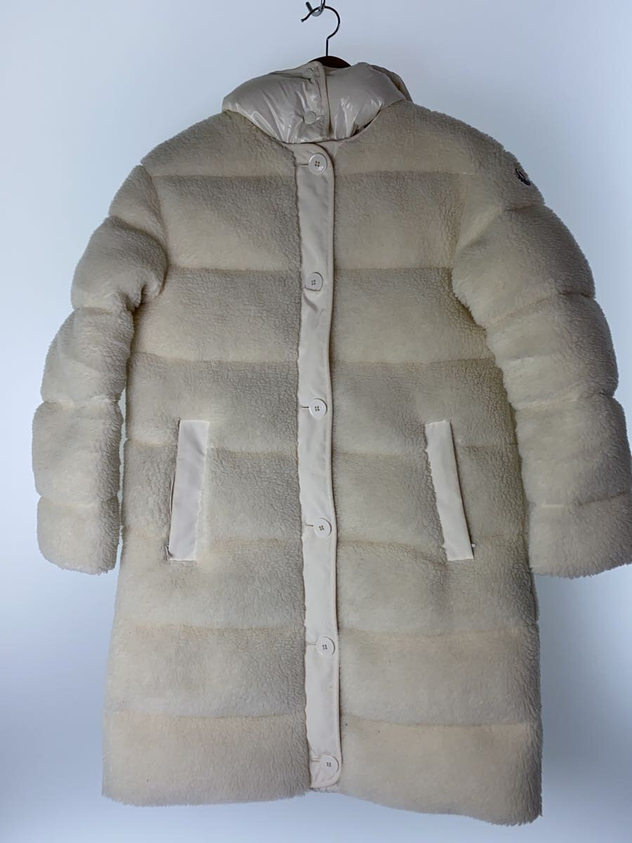 【中古】MONCLER◆ロングダウンジャケット/--/ポリエステル/IVO/H20931C0003 8909H//【レディースウェア】