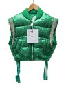 【中古】KHRISJOY◆クリスジョイ/PUFF SHORT VEST GLOSSY/--/ポリエステル/GRN/DFMW007//【レディースウェア】