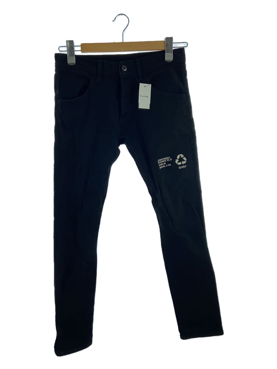 【中古】SHAREEF◆スキニーパンツ/ボトム/1/コットン/BLK/無地/18712039【メンズウェア】