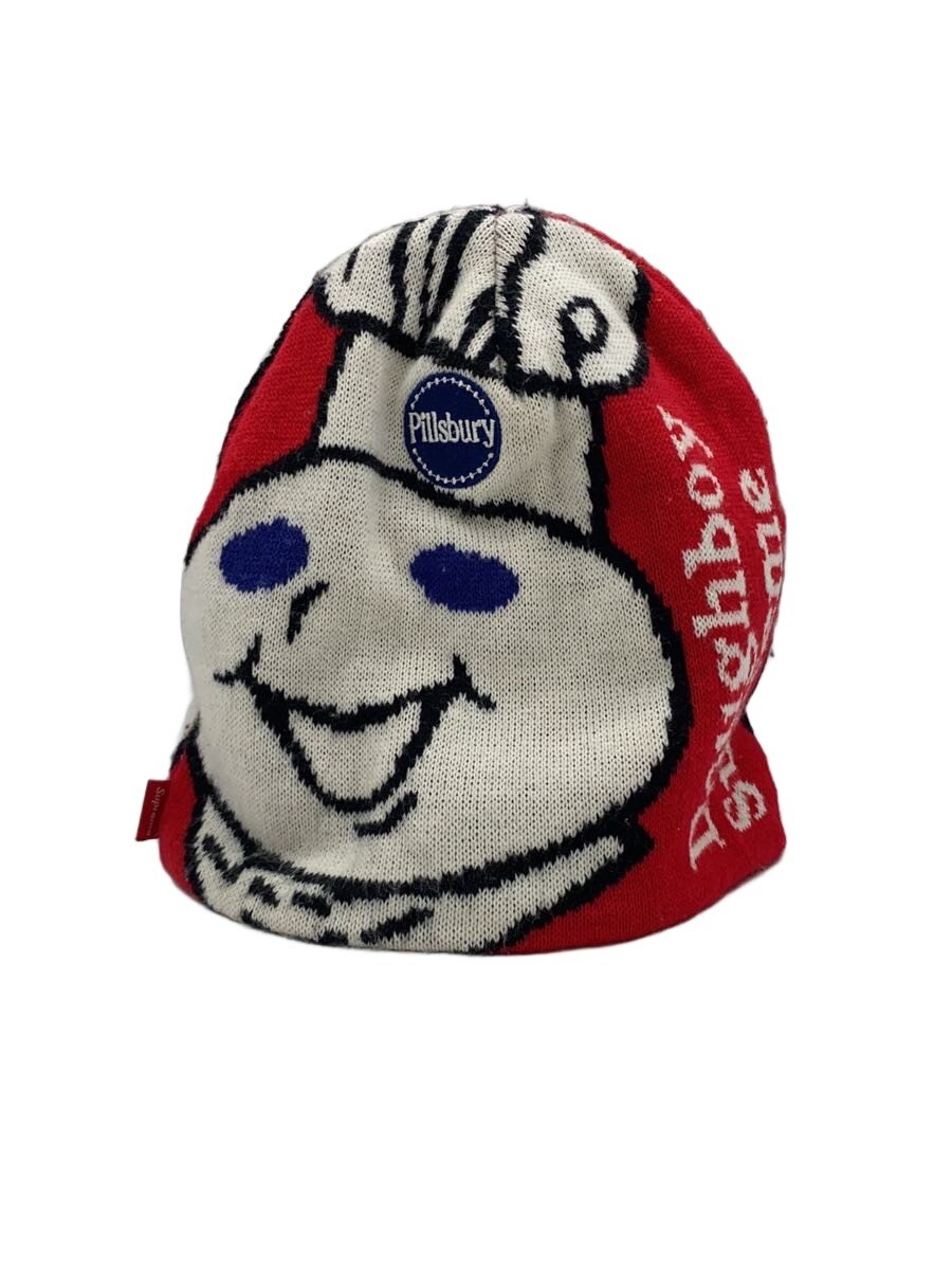 【中古】Supreme◆ニットキャップ/--/アクリル/RED/メンズ//【服飾雑貨他】
