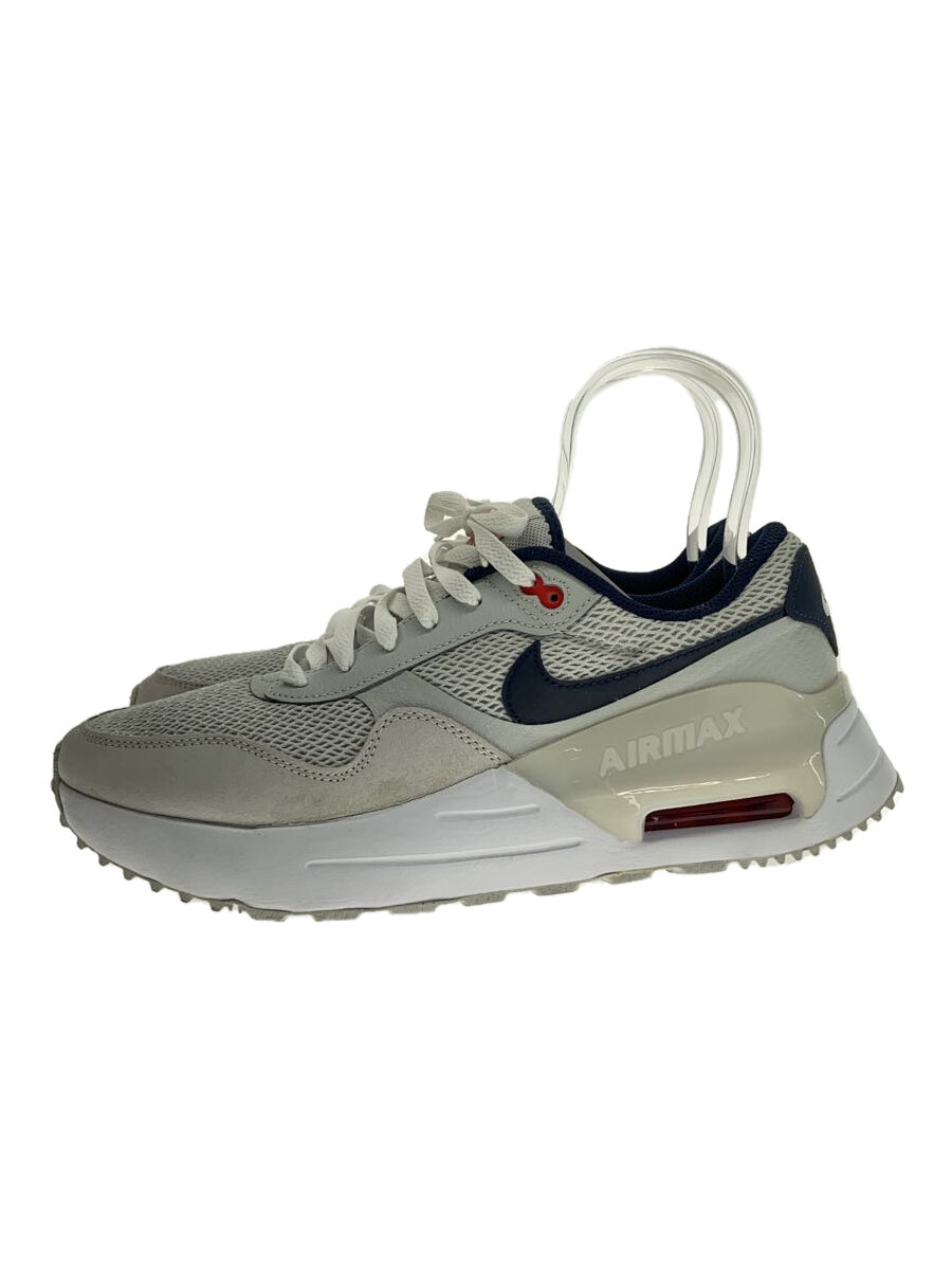 【中古】NIKE◆AIR MAX SYSTM_エア マックス システム/28.5cm/WHT【シューズ】