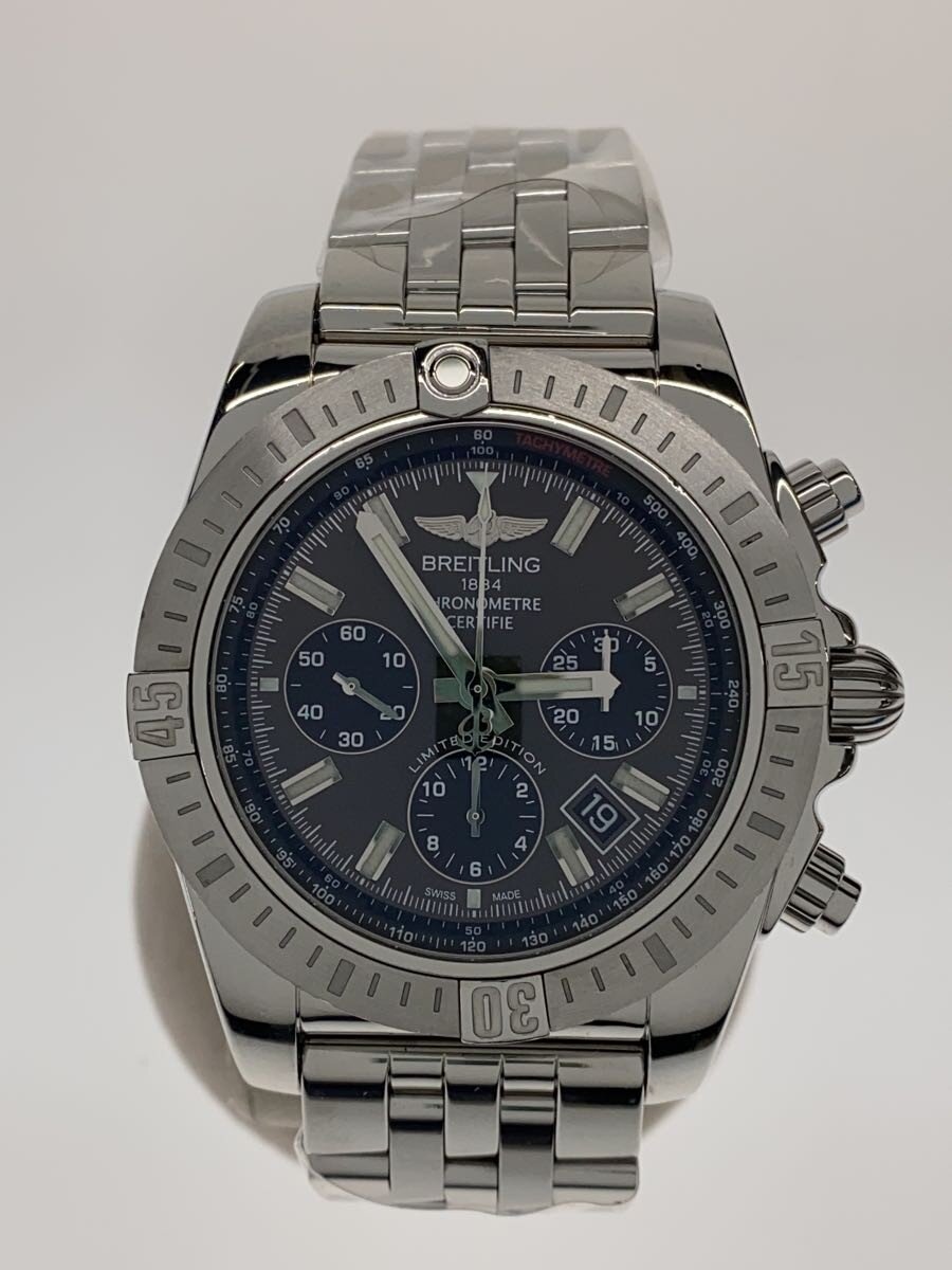 【中古】BREITLING◆自動巻腕時計/アナログ/ステンレス/GRY/SLV/SS/AB01151A/F577【服飾雑貨他】