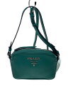 【中古】PRADA◆VITELLOPHENIX/ショルダーバッグ/レザー/GRN//【バッグ】(4)