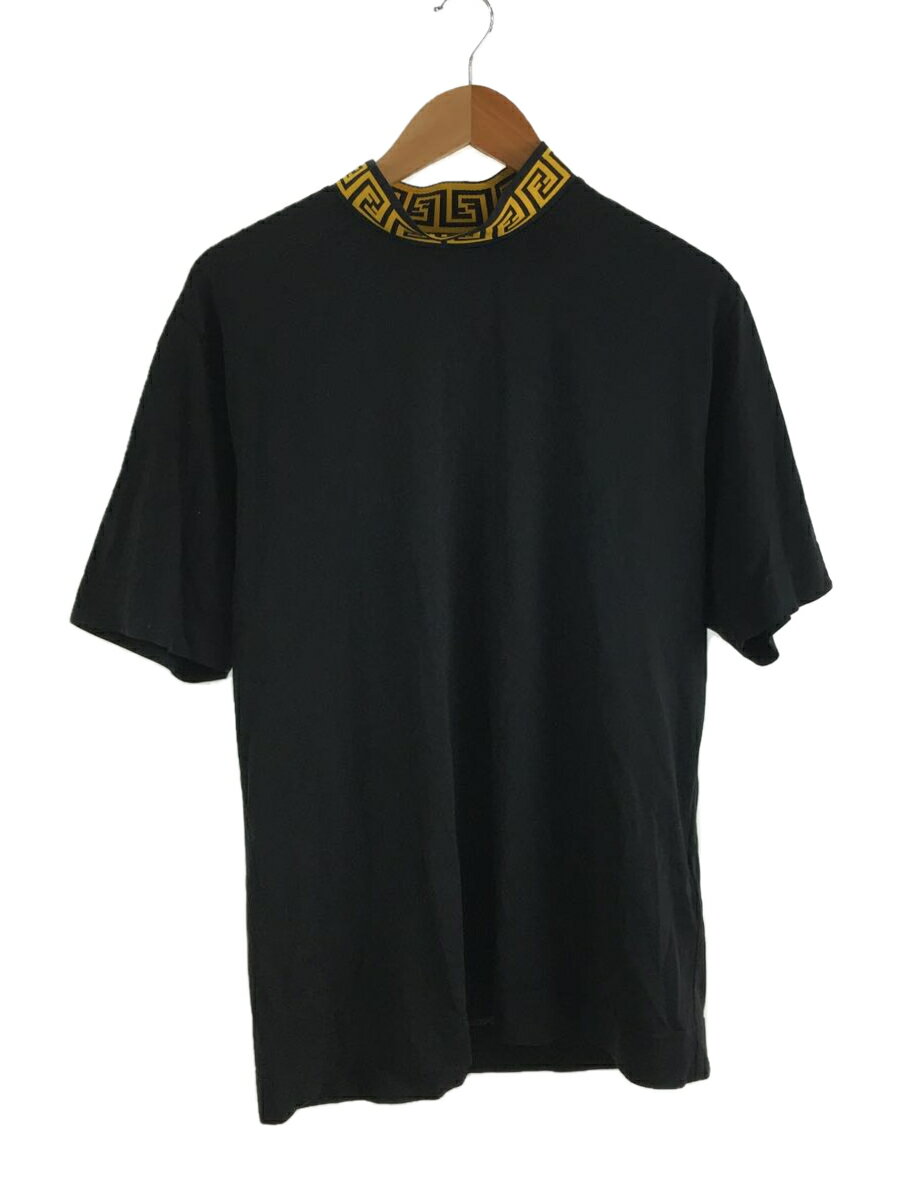 【中古】FENDI◆22SS/フェンディ/ヴェルサーチ/Tシャツ/S/コットン/ブラック/12CPF-22-102【メンズウェア】