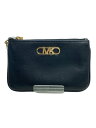 【中古】MICHAEL KORS◆Parker Small Leather Zip Card Case/レザー/BLK/32F2G7PD1L【服飾雑貨他】