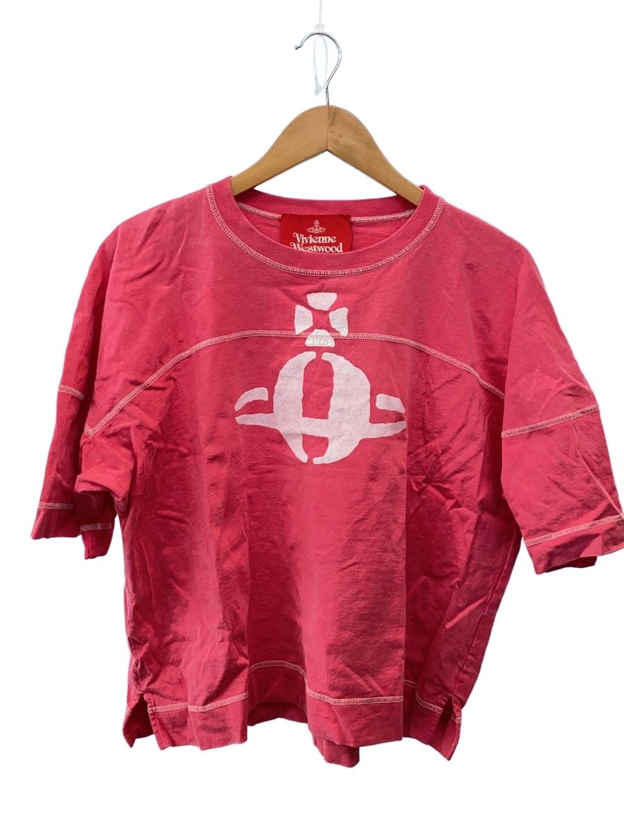 Vivienne Westwood RED LABEL◆Tシャツ/0/コットン/PNK/16-12-342013