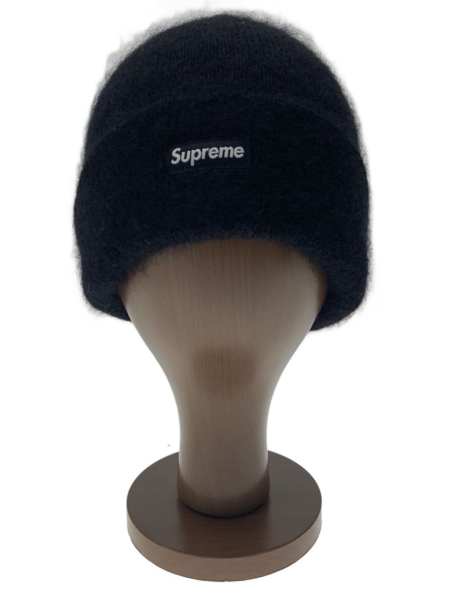 Supreme◆24FW/Mohair Beanie/small box logo/ニットキャップ/--/モヘア/BLK/メンズ