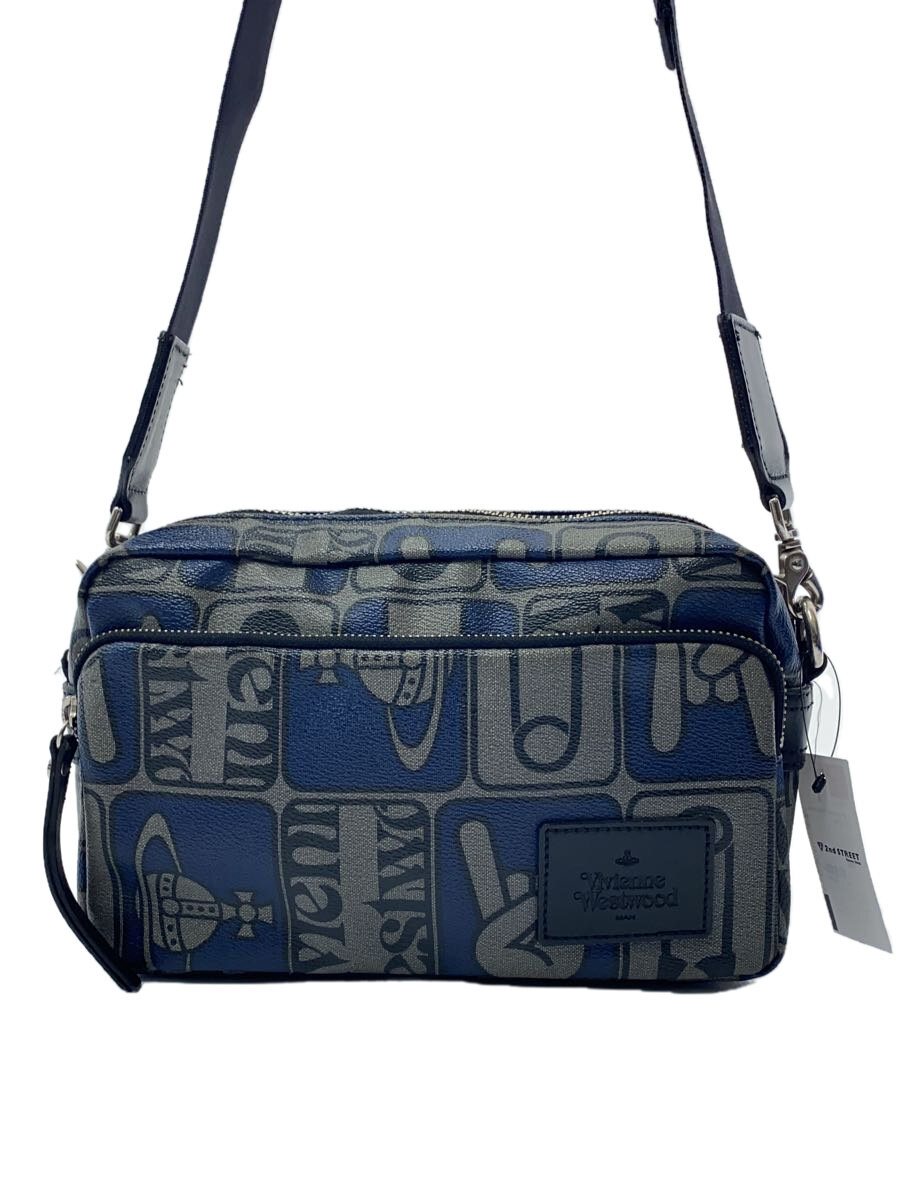 【中古】Vivienne Westwood MAN◆ショルダーバッグ/--/GRY//【バッグ】
