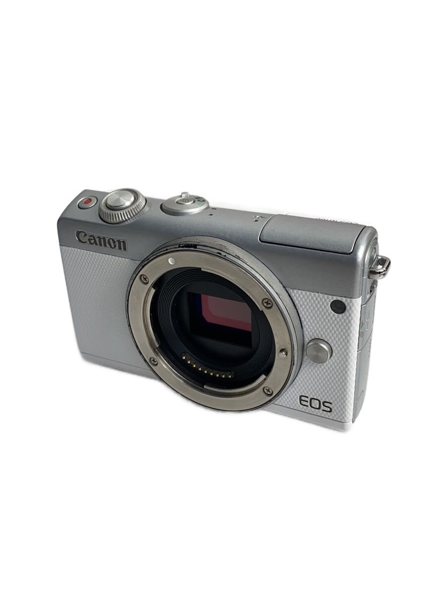 CANON キャノン EOSM100 ホワイト カメラ　本体のみ EOS M100 ミラーレス一眼カメラ ホワイト [ズームレンズ+単焦点レンズ