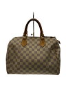【中古】LOUIS VUITTON◆スピーディ30_ダミエ・アズール_WHT/PVC/WHT【バッグ】