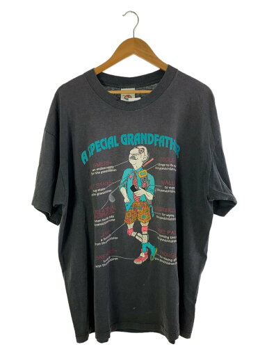 【中古】90s/USA/グランドファザープリントTシャツ/XXL/コットン/GRY【メンズウェア】 【中古】90s/USA/グランドファザープリントTシャツ/XXL/コットン/GRY【メンズウェア】