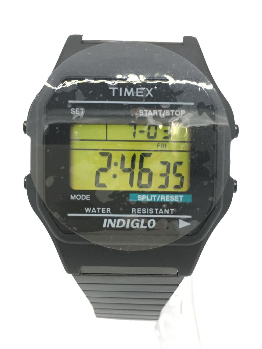 【中古】TIMEX◆クォーツ腕時計/デジ