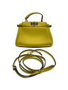 【中古】FENDI◆FENDI フェンディ ハンドバッグ/マイクロピーカーブー/YLW/8M0355-k47-168-0501//【バッグ】