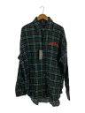 【中古】CVTVLIST◆大阪限定/タグ付/長袖シャツ/1/コットン/GRN/チェック/2201030201【メンズウェア】(4)