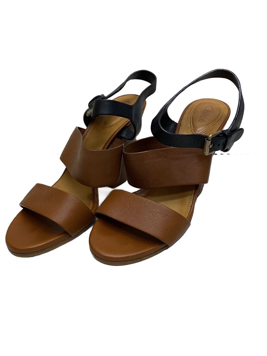 【中古】Chloe◆サンダル/38/BRW【シューズ】