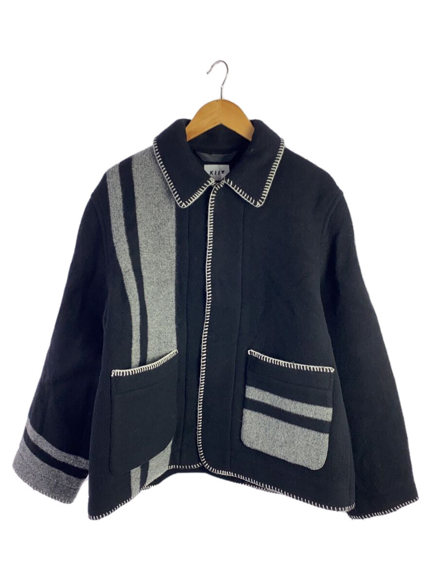 【中古】Kiit◆ジャケット/2/ウール/BLK/KIPY97-102【メンズウェア】