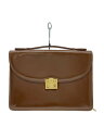 【中古】GUCCI◆ブリーフケース/レザー/BRW/0181660010【バッグ】