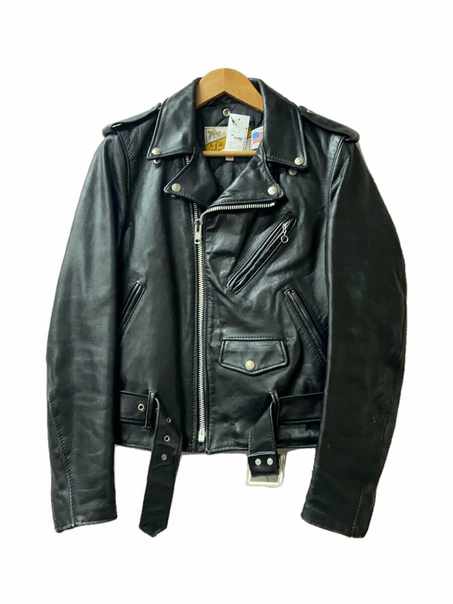 【中古】Schott◆PERFECTO/80s/バイカータグ後期/ダブルライダースジャケット/34/牛革/BLK【メンズウェア】