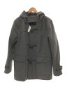 【中古】UNIVERD72◆MELTON DAFFLE COAT/50641/ジャケット/XL/ウール/GRY【メンズウェア】