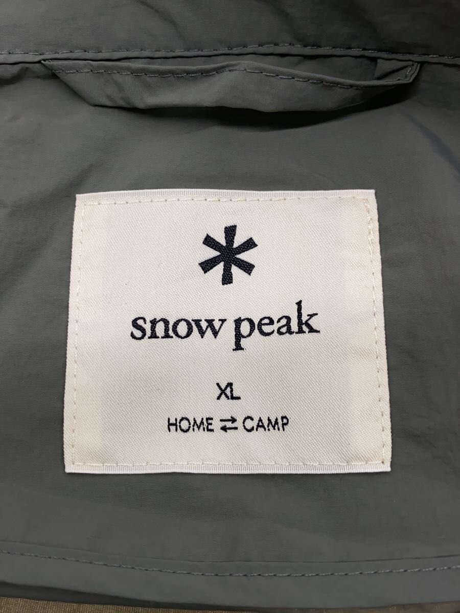 【中古】snow peak◆Nylon Tussah Anorak/ジャケット/XL/ナイロン/KHK/JK-25SU009【メンズウェア】
