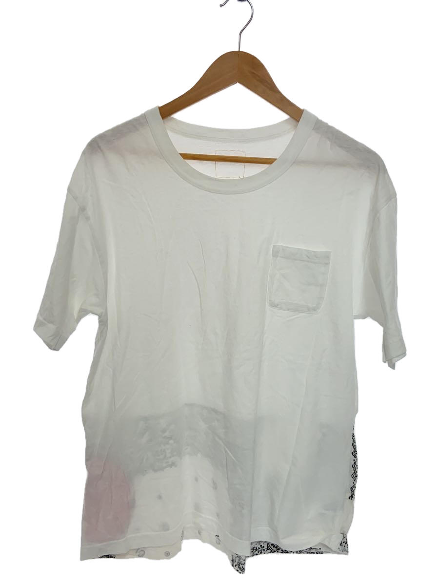 【中古】visvim◆Tシャツ/3/コットン/WHT/ペーズリー/0119305010001