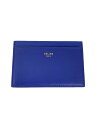 【中古】CELINE◆カードケース/ネイビー【服飾雑貨他】