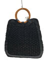 【中古】MARCHER◆フレームスクエアBAG/カゴバッグ/--/BLK/無地【バッグ】
