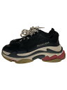 【中古】BALENCIAGA◆ローカットスニーカー/24.5cm/BLK/524037【シューズ】(4)