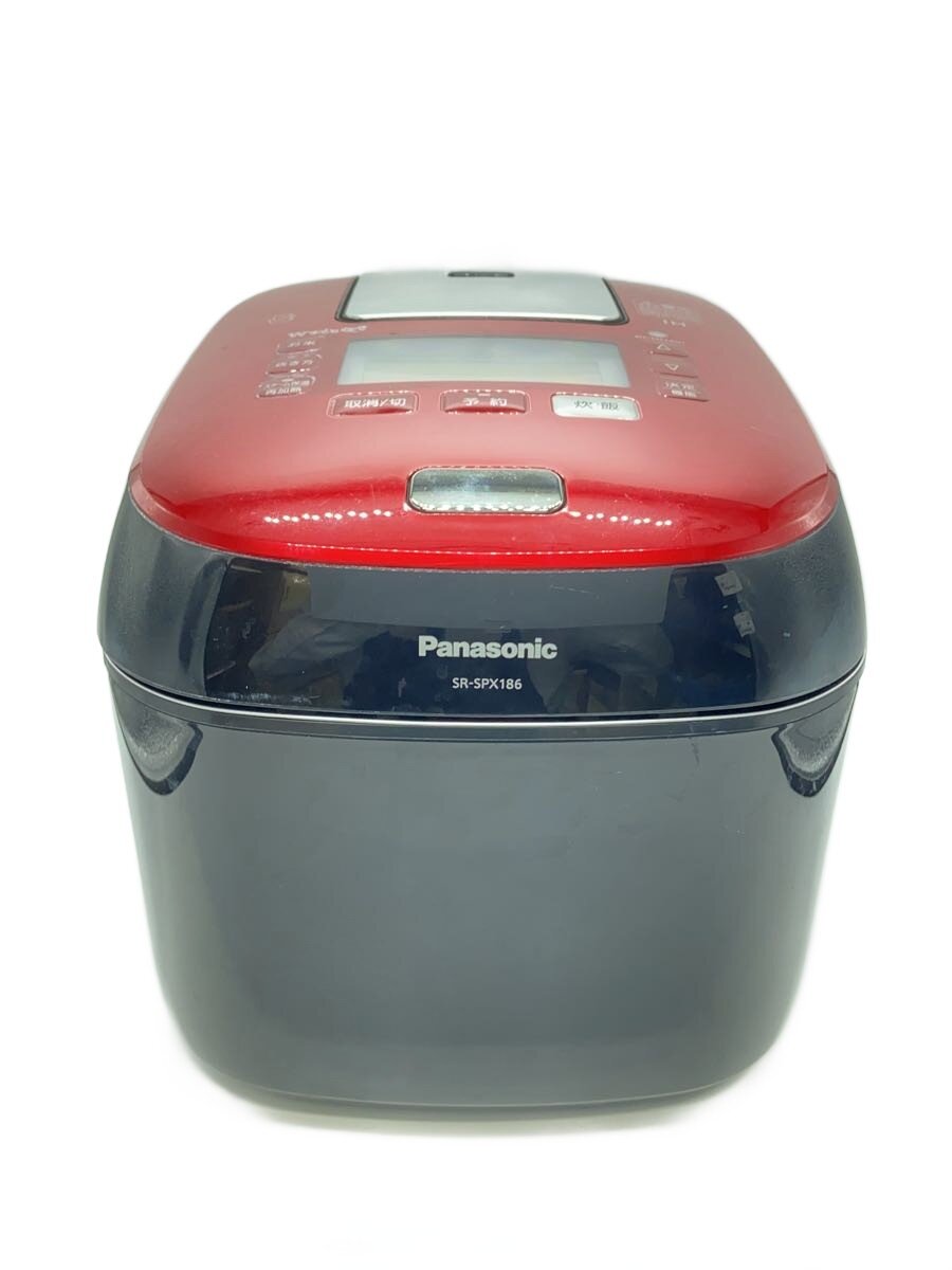 【中古】Panasonic◆炊飯器 Wおどり炊き SR-SPX186-RK [ルージュブラック]//【家電・ビジュアル・オーディオ】