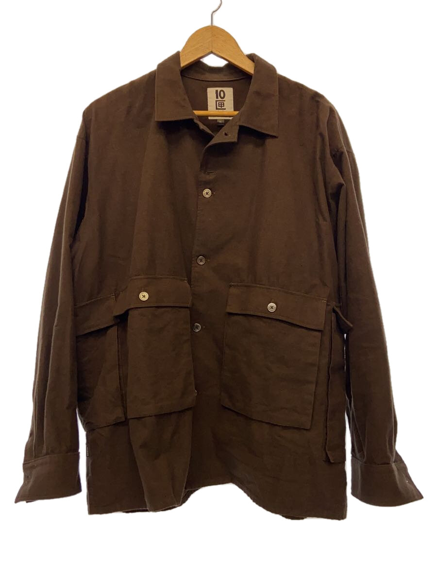 【中古】TENBOX◆長袖シャツ/XL/コットン/BRW/DRUG DEALER SHIRT【メンズウェア】