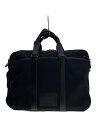 【中古】COACH◆ブリーフケース/キャンバス/BLK/無地/27375【バッグ】