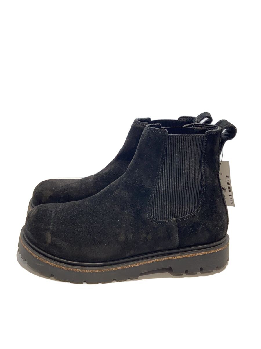 【ブランド】BIRKENSTOCK 【ブランドカナ】ビルケンシュトック 【型番】 【程度】B 【サイズ】40 【メインカラー】ブラック 【素材・生地】スウェード 【キーワード】　　 2026/01/26 セカンドストリートマルイファミリー溝口店【4710】【中古】BIRKENSTOCK◆サイドゴアブーツ/40/BLK ブランド BIRKENSTOCK 型番 カラー ブラック 柄 素材・生地 スウェード>色・素材について サイズ 40>サイズ表示について 実寸（cm） 【ブーツ】 ヒール：3.5 / 高さ：18 / ソール全長：29 【その他】 その他サイズ：/ 商品は　セカンドストリートマルイファミリー溝口店の店頭にて販売しております。商品に関するお問合わせは、お電話(TEL:044-874-0309)にて、問合わせ番号：2347101214355をお伝えください。 配送方法やお支払い方法に関するお問い合わせは、サポートセンターまでご連絡をお願いします。 ※お電話の対応は営業時間内のみとなります。お問い合わせフォームでお問い合わせの際はご注文番号をご記入下さい この商品に関する出品店舗からのコメント 多少の使用感はございますが、目立つダメージ等はなくまだまだお使いいただけるお品物です。※商品には汚れの見落とし、一部欠品などある場合がございます。また店頭でも販売を行なっているため状態の変化がある場合がございます。写真以外で気になる点は店舗までご連絡ください。
