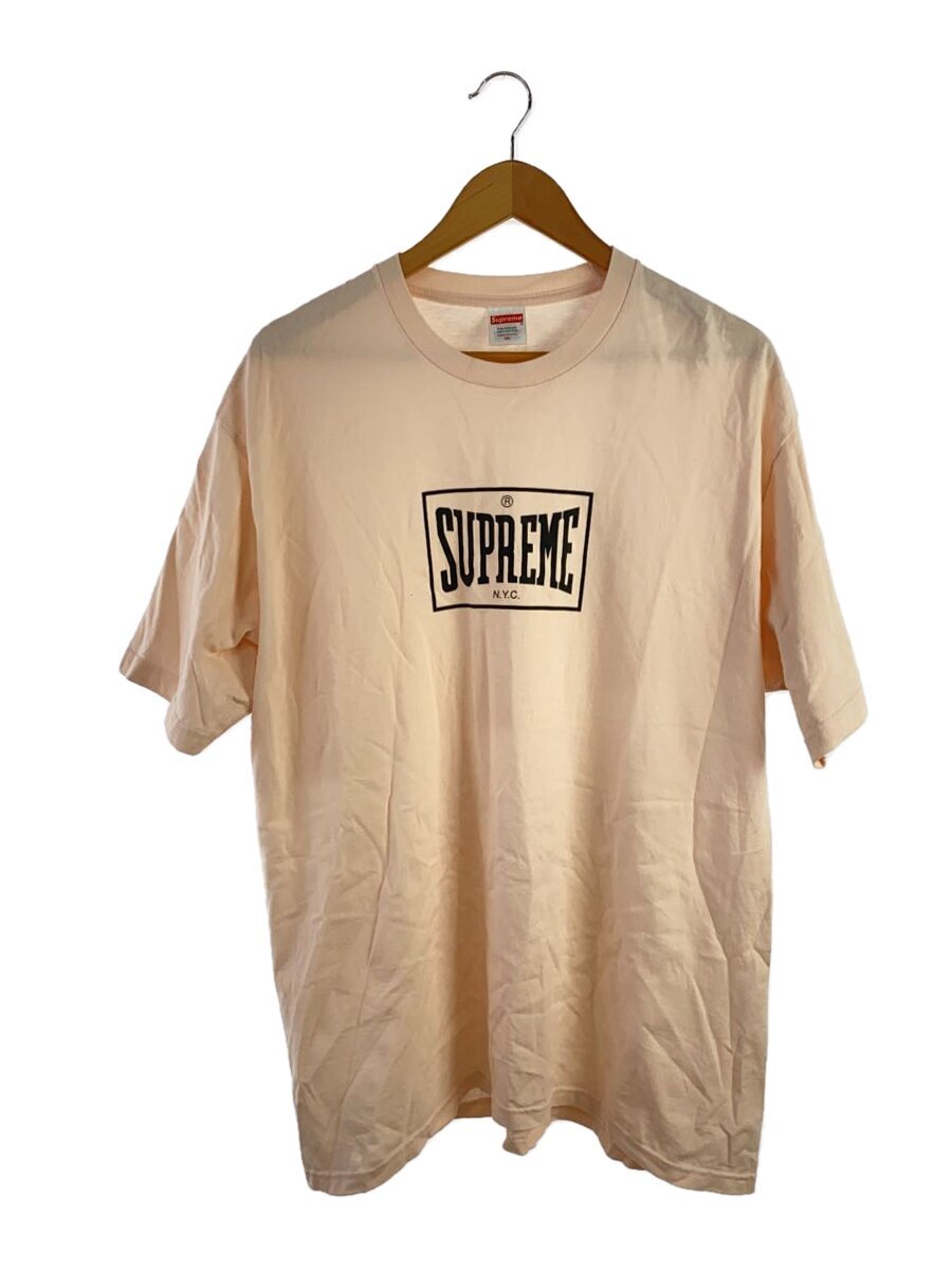 【中古】Supreme◆23AW/Warm Up Tee/Tシャツ/M/コットン/ピンク【メンズウェア】