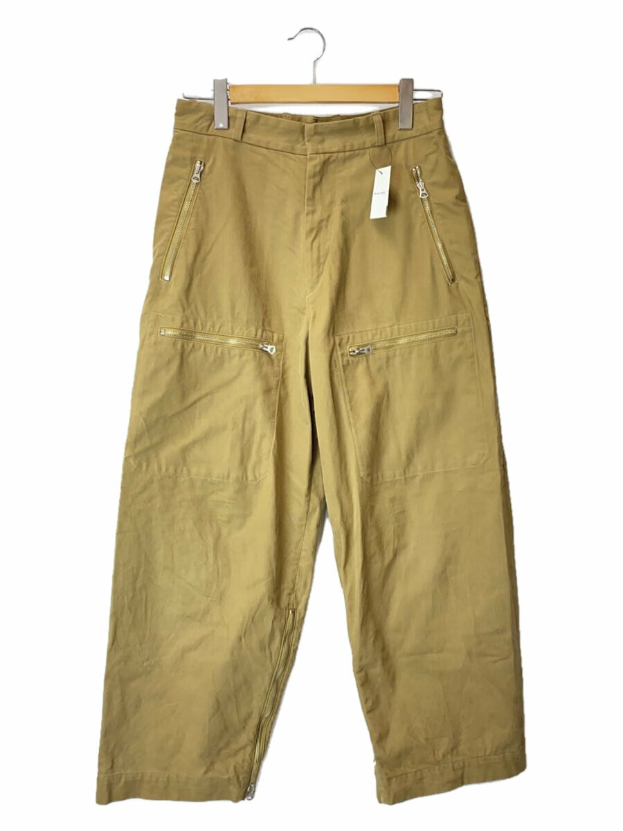 【中古】BLURHMS◆Brushed Twill Mechanic Pants/2/コットン/BEG/無地/BHS24F032【メンズウェア】
