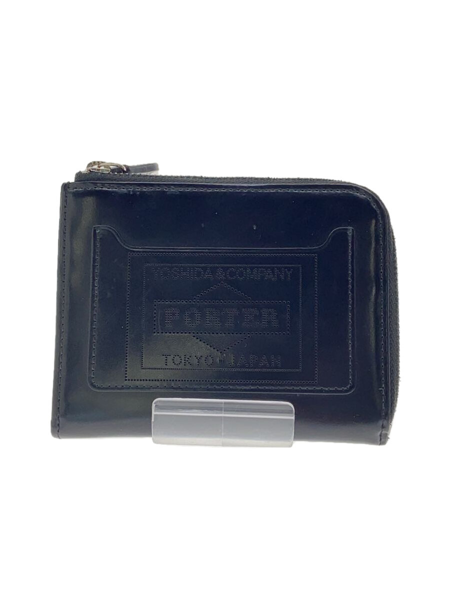 【中古】PORTER◆コインケース/エナメル/BLK/メンズ【服飾雑貨他】