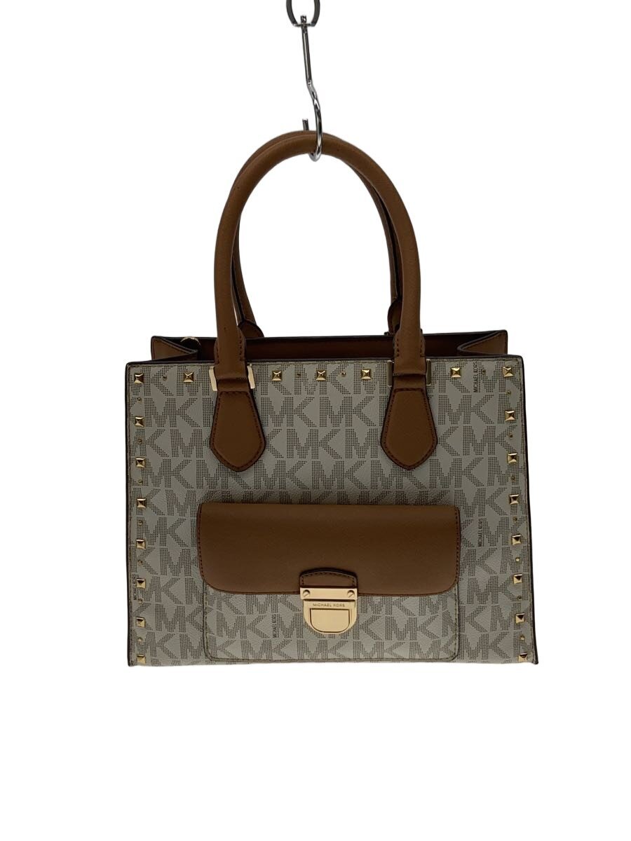 【中古】MICHAEL KORS◆ハンドバッグ/--/BEG/35F7GBDT6B【バッグ】(4.0)