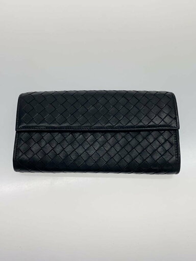 【中古】BOTTEGA VENETA◆イントレチャート/長財布/レザー/BLK/メンズ【服飾雑貨他】 【中古】BOTTEGA VENETA◆イントレチャート/長財布/レザー/BLK/メンズ【服飾雑貨他】