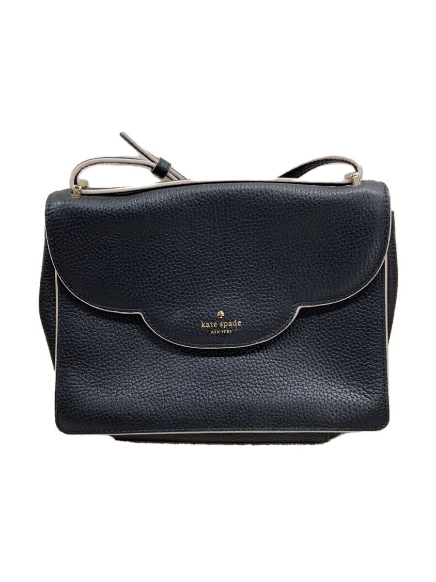 KATE SPADE - 【中古】kate spade new york◆ショルダーバッグ/レザー/BLK【バッグ】