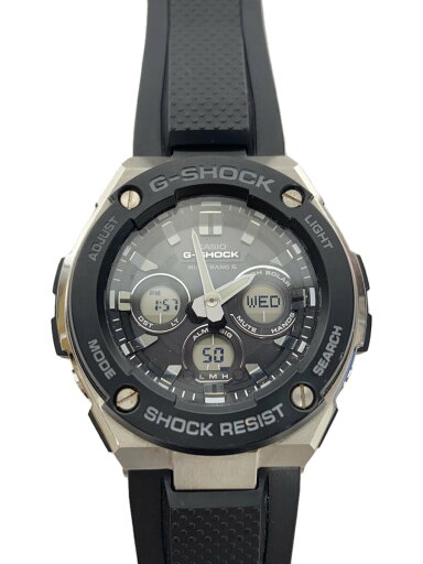 【中古】CASIO◆クォーツ腕時計/アナログ/ラバー/シルバー/ブラック/GST-W300/メンズ腕時計【服飾雑貨他】 【中古】CASIO◆クォーツ腕時計/アナログ/ラバー/シルバー/ブラック/GST-W300/メンズ腕時計【服飾雑貨他】