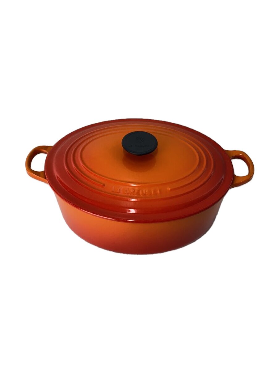 【中古】LE CREUSET◆鍋/ORN29cm/casseruola ovale【キッチン用品】