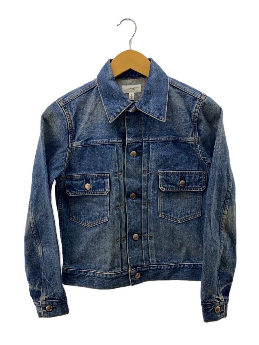 【中古】HYKE◆Gジャン/3/コットン/NVY/無地【メンズウェア】