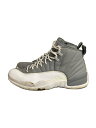【中古】NIKE◆AIR JORDAN 12_エア ジョーダン 12/27cm/GRY【シューズ】(4)